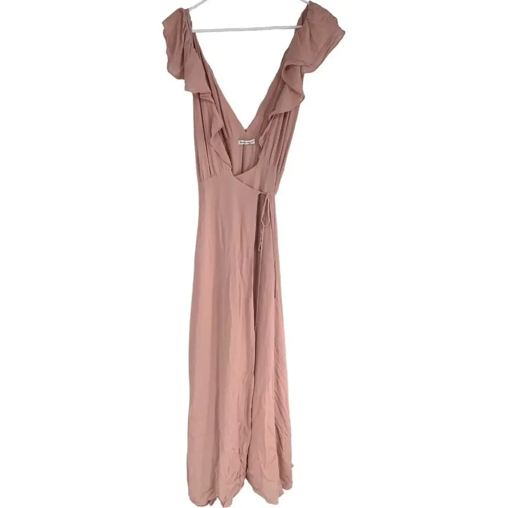 Reformation Peppermint Blush‎ Wrap Dress Womens Large